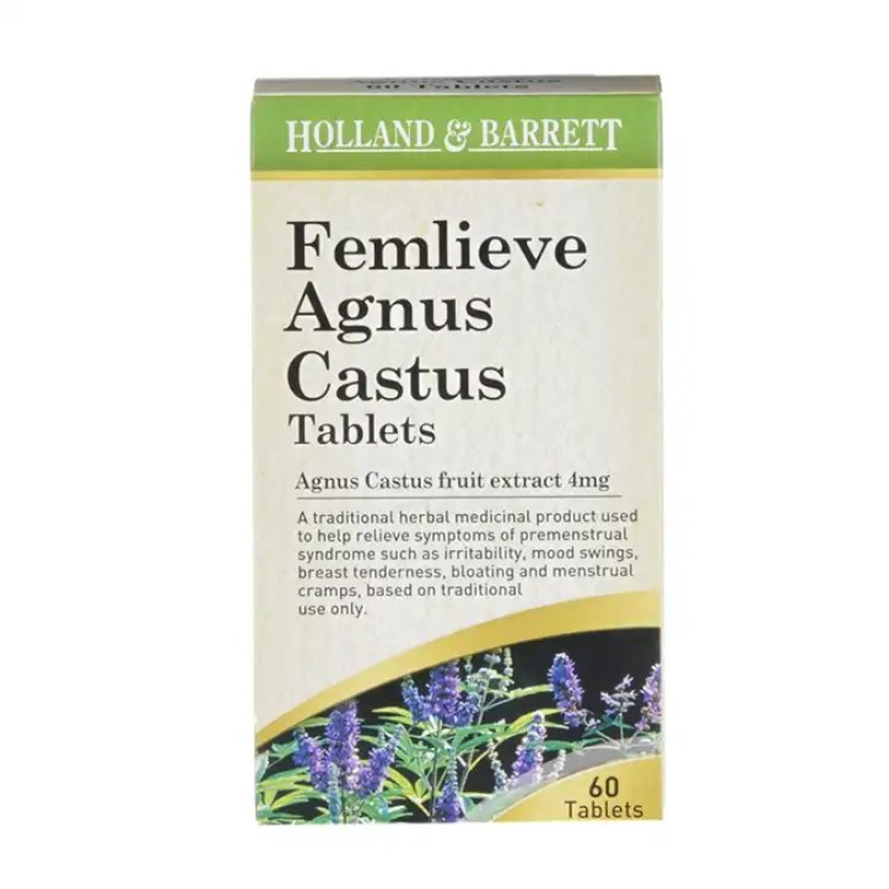 Femlieve Agnus Castus 4 мг 60 таблетки | Holland & Barrett