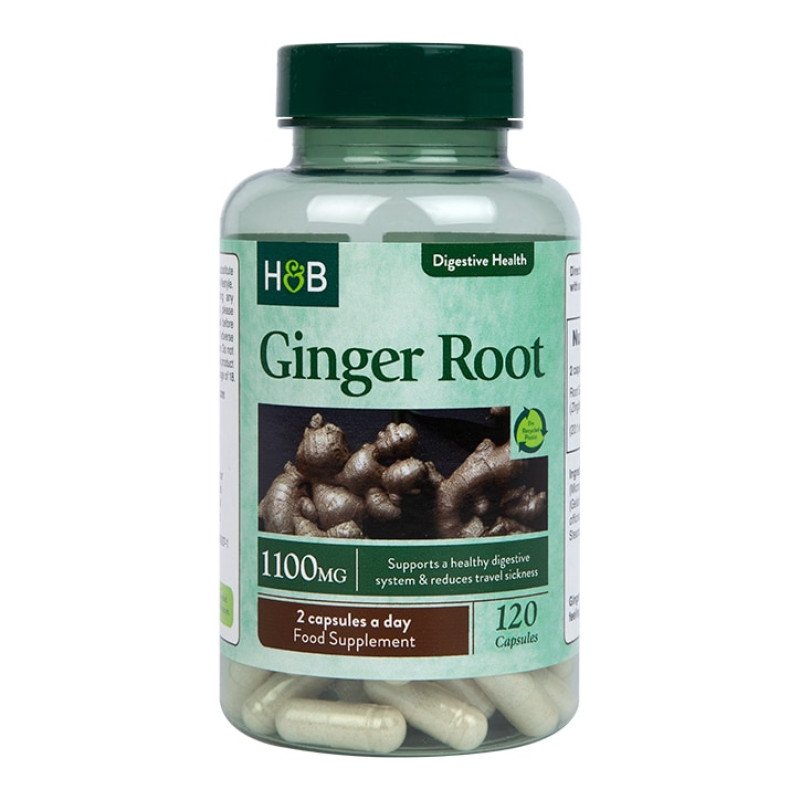 Ginger Root 550 мг 120 капсули | Holland & Barrett