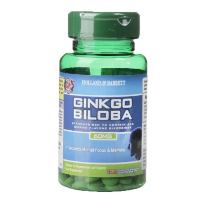 Ginkgo Biloba 60 мг 120 таблетки | Holland & Barrett Ginkgo Biloba 60 мг 120 таблетки | Holland & Barrett