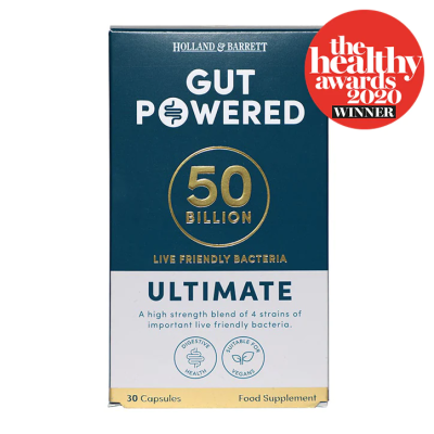 Gut Powered Ultimate 50 Billion 30 капсули | Holland & Barrett Съдържа калций, който подсилва действието на храносмилателните ензими Допринася за правилното протичане на метаболитните функции Защитава от Gut Powered Ultimate 50 Billion 30 капсули | Ho