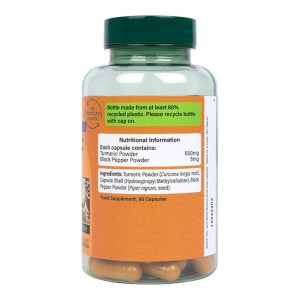 High Strength Turmeric with Black Pepper 600 мг 90 капсули | Holland & Barrett