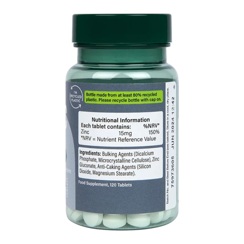 High Strength Zinc 15 мг 120 таблетки | Holland & Barrett High Strength Zinc 15 мг 120 таблетки | Holland & Barrett