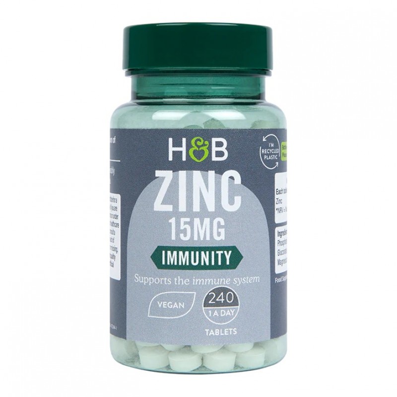 High Strength Zinc 15 мг 240 таблетки | Holland & Barrett