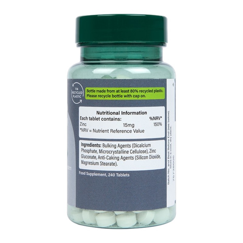 High Strength Zinc 15 мг 240 таблетки | Holland & Barrett High Strength Zinc 15 мг 240 таблетки | Holland & Barrett Мощен антиоксидант Справя се успешно с хроничните заболявания и възпалението Запълва всякакъв дефицит на цинк в организм High Strength Zinc 15 мг 240 таблетки | Holland & Barrett Мощен антиоксидант Справя се успешно с хроничните заболявания и възпалението Запълва всякакъв дефицит на цинк в организма Цинк Глюконат 1 High Strength Zinc 15 мг 240 таблетки | Holland &