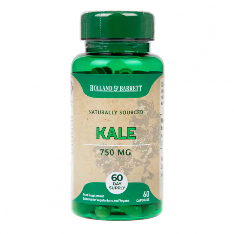 Kale 750 мг 60 капсули | Holland & Barrett
