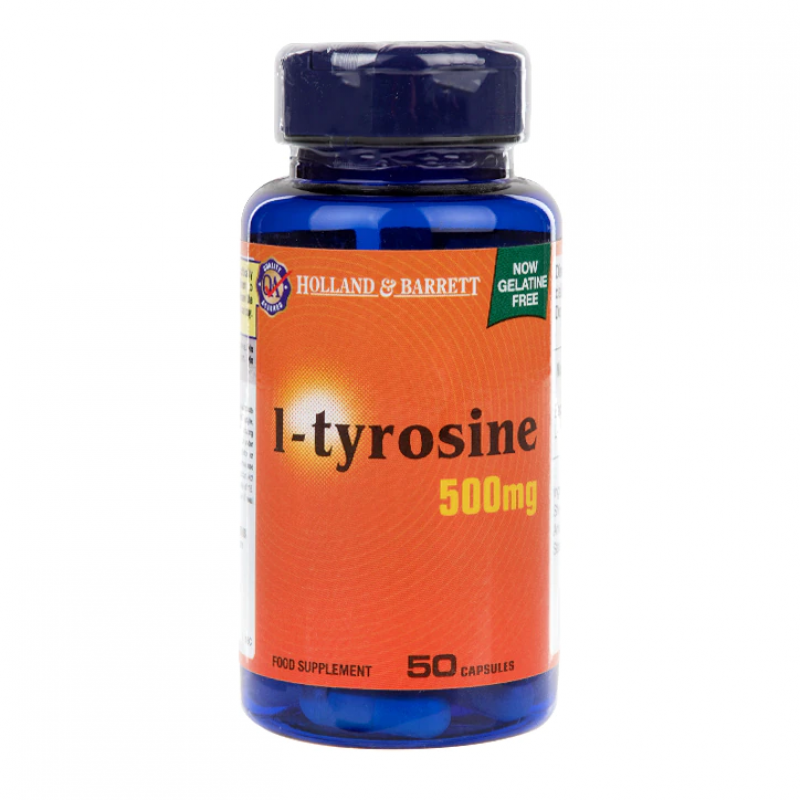 L-Tyrosine 500 мг 50 капсули | Holland & Barrett