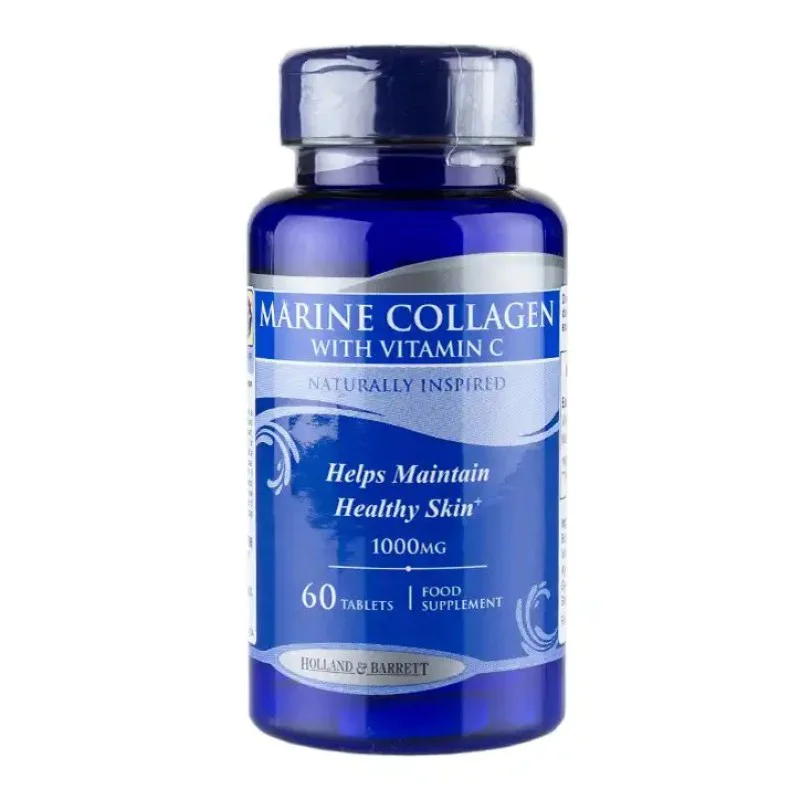 Marine Collagen with Vitamin C 1000 мг 60 таблетки | Holland & Barrett Marine Collagen with Vitamin C 1000 мг 60/90 таблетки | Holland & Barrett Укрепва костите и ставите Поддържа подходяща стегнатост, еластичност и тонус на кожата Ви Гр Marine Collagen with Vitamin C 1000 мг 60/90 таблетки | Holland & Barrett Укрепва костите и ставите Поддържа подходяща стегнатост, еластичност и тонус на кожата Ви Грижи се за здравето на Вашите кост Marine Collagen with Vitamin C 1000 мг 60/90 таблет