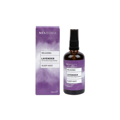 Miaroma Relaxing Lavender Sleep Mist Spray 100 мл | Holland & Barrett 100% естествен релаксиращ спрей за сън Напръскайте из стаята за успокояваща атмосфера Напръскайте директно върху възглавницата си за и Miaroma Relaxing Lavender Sleep Mist Spray 100