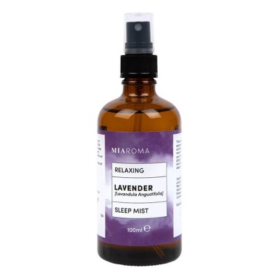 Miaroma Relaxing Lavender Sleep Mist Spray 100 мл | Holland & Barrett 100% естествен релаксиращ спрей за сън Напръскайте из стаята за успокояваща атмосфера Напръскайте директно върху възглавницата си за и Miaroma Relaxing Lavender Sleep Mist Spray 100