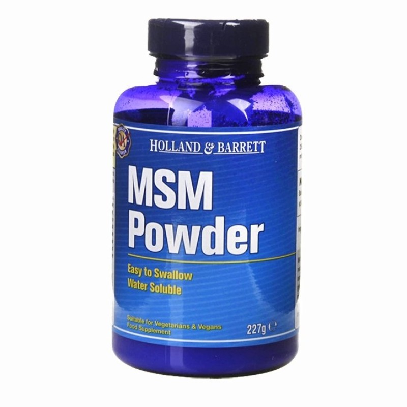 MSM Powder 227 гр | Holland & Barrett  Грижи се за здравето на стомаха, облекчава запека Премахва възпалението при остеоартрит Намалява болката в коляното MSM на Прах (Метилсулфонилметан) е н MSM Powder 227 гр | Holland & Barrett  Грижи се за здра