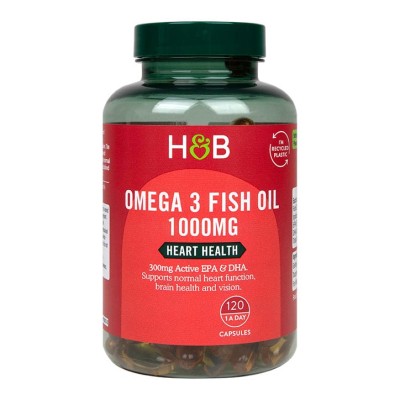 Omega 3 Fish Oil 1000 мг 120 гел-капсули | Holland & Barrett