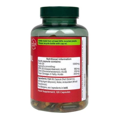 Omega 3 Fish Oil 1000 мг 120 гел-капсули | Holland & Barrett