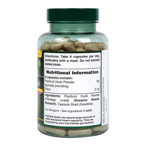 Psyllium Husks 500 мг 180 капсули | Holland & Barrett
