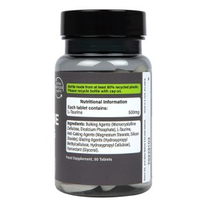 Taurine 500 мг 50 таблетки | Holland & Barrett