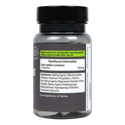 Taurine 500 мг 50 таблетки | Holland & Barrett От съществено значение за спортистите и активно спортуващите Стимулира паметта Повишава издръжливостта и ускорява метаболизма Поддържа хомеостазата н Taurine 500 мг 50 таблетки | Holland & Barrett От 