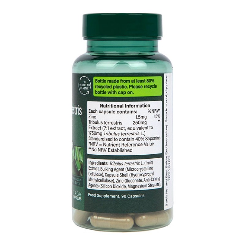 Tribulus Terrestris Extract 250 мг with Zinc 90 капсули | Holland & Barrett Tribulus Terrestris Extract 250 мг with Zinc 90 капсули | Holland & BarrettПовишава либидото
Грижи се за мъжкото самочувствие
В помощ на спортистите при извърш Tribulus Terrestris Extract 250 мг with Zinc 90 капсули | Holland & Barrett Повишава либидото Грижи се за мъжкото самочувствие В помощ на спортистите при извършване на интензивните им постижения Tribulus Terrestris Extract 250 мг with Zinc 90 капсули