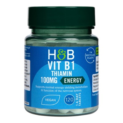 Vitamin B1 Thiamin 100 мг 120 таблетки | Holland & Barrett
