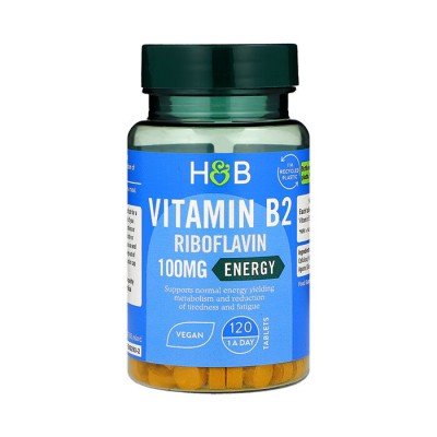 Riboflavin Vitamin B2 100 мг 120 таблетки | Holland & Barrett За здравето на очите Грижи се за здравето на сърцето и сърдечна функция Осигурява енергия на организма Ви Насърчава доброто настроение Р Riboflavin Vitamin B2 100 мг 120 таблетки | Holland 