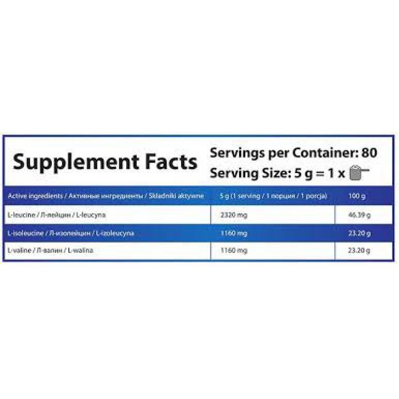 BCAA 2:1:1 INSTANT 400 gr | HSlabs BCAA 2:1:1 INSTANT 400 gr | HSlabsСъществени аминокиселини за директно използване от мускулите
Засилва анаболните процеси чрез максимално насърчаване на mTOR киназата
Предпазва от разрушаване на мускулните стр BCAA 2:1:1 INSTANT 400 gr | HSlabs Съществени аминокиселини за директно използване от мускулите Засилва анаболните процеси чрез максимално насърчаване на mTOR киназата Предпазва от разрушаване на мускулните с BCAA 2:1:1 INSTANT 400 gr | HSlabs Съществени