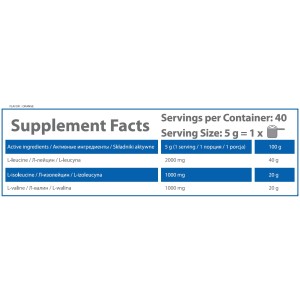 BCAA 2:1:1 Orange 200 g | HS Labs