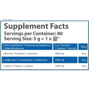 BCAA 2:1:1 Orange 400 g | HS Labs
