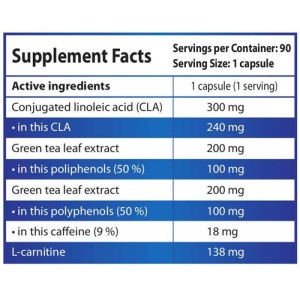 CLA, GREEN TEA, L-CARNITINE 90 capsules | HSLabs
