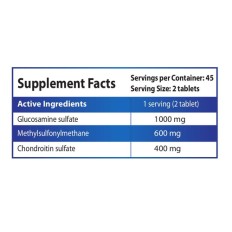 Glucosamine + MSM + Chondroitin 90 tablets | HSLabs