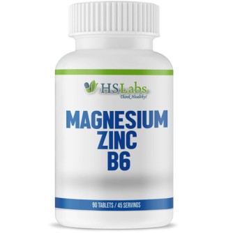 Magnesium, Zinc, Vitamin B6 90 tablets | HSLabs Идеална комбинация от цинк, магнезий и витамин В6 Цинк за стимулиране на имунната система и подобряване на мозъчната функция Витамин В6 за повишаване на настрое Magnesium, Zinc, Vitamin B6 90 tablets | HSLab