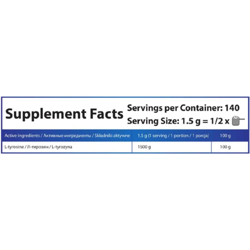 Tyrosine Powder UNFLAVORED 210 gr | HS Labs Tyrosine Powder UNFLAVORED 210 gr | HS LabsОсвобождаване от стреса
Подобрява функцията на нервната система
Нормализиране работата на щитовидната жлеза
Помага при състояния на депресия и тревожност
Tyrosine Powder UNFLAVORED 210 gr | HS Labs Освобождаване от стреса Подобрява функцията на нервната система Нормализиране работата на щитовидната жлеза Помага при състояния на депресия и тревожност Подо Tyrosine Powder UNFLAVORED 210 gr | HS Labs Освобожд
