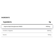 AAKG 2:1 Powder | L-Arginine-Alpha-Ketoglutarate - Зелена ябълка 400 г | Human Protect