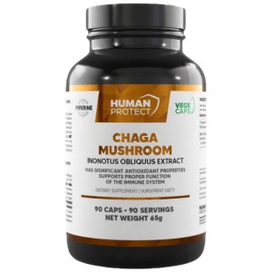 Chaga Mushroom 600 mg - 90 капсули | Human Protect