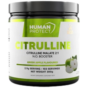Citrulline Malate Powder - Зелена ябълка 300 г | Human Protect