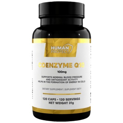Coenzyme Q10 100 mg | with Phospholipids - 120 капсули | Human Protect
