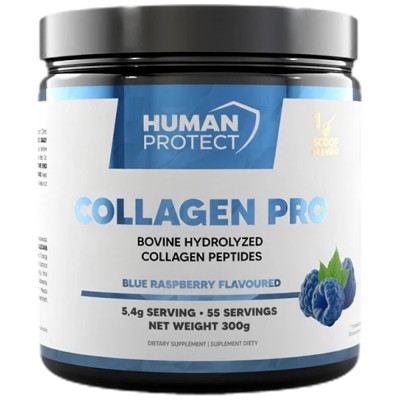 Collagen Pro | Collagen Peptides - Синя малина 300 г | Human Protect