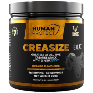 Creasize | with 7 Forms of Creatine - Портокал 300 г | Human Protect