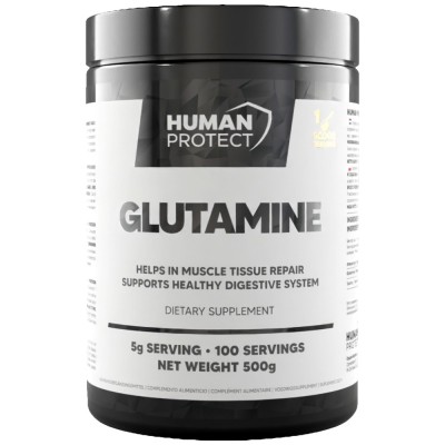 Glutamine Powder - Неовкусен 500 г | Human Protect