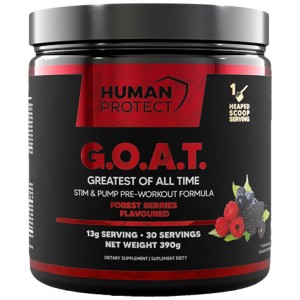 G.O.A.T | Stim & Pump Pre-Workout - Горски плодове 390 г | Human Protect