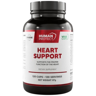 Heart Support | Proper Heart Function Support - 120 капсули | Human Protect