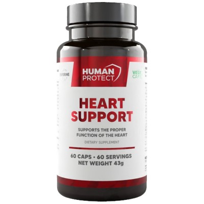 Heart Support | Proper Heart Function Support - 60 капсули | Human Protect