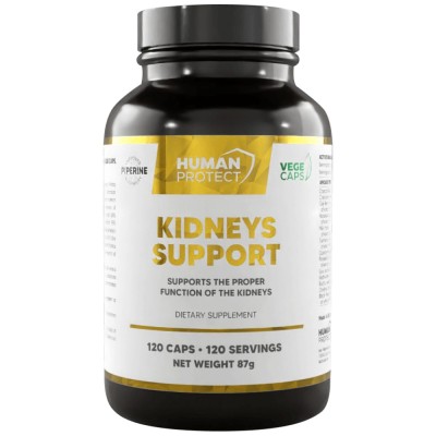 Kidneys Support | Proper Kidney Function Support - 120 капсули | Human Protect