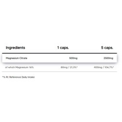 Magnesium Citrate Caps - 150 капсули | Human Protect Magnesium Citrate Caps - 150 капсули | Human Protect