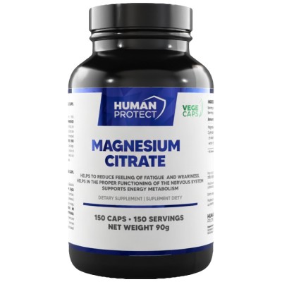 Magnesium Citrate Caps - 150 капсули | Human Protect