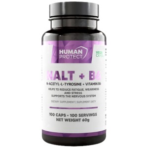 NALT + B6 | 500 mg N-Acetyl L-Tyrosine - 100 капсули | Human Protect