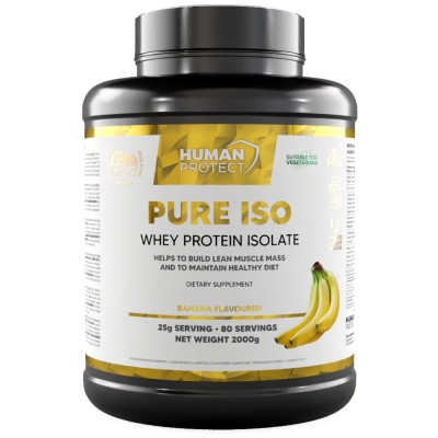 Pure Iso | Whey Protein Isolate - Банан 2000 г | Human Protect