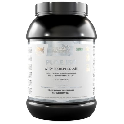 Pure Iso | Whey Protein Isolate - Неовкусен 900 г | Human Protect