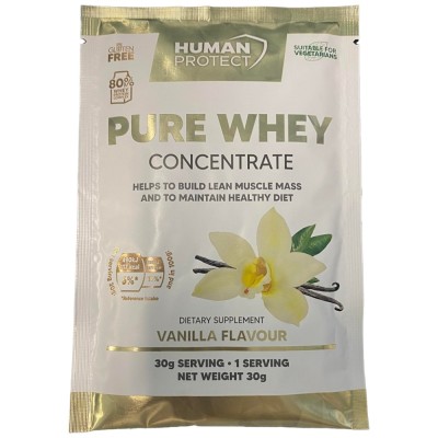 Pure Whey Concentrate - Ванилия 30 г | Human Protect Pure Whey Concentrate - Ванилия 30 г | Human Protect