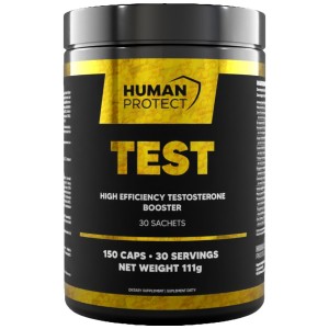 TEST | High Efficiency Testosterone Booster with Turkesterone - 30 Пакета | Human Protect