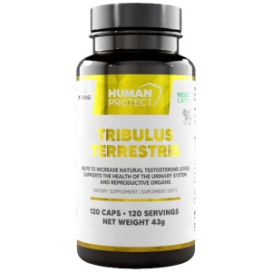 Tribulus Terrestris 204 mg | with 98% Saponins - 120 капсули | Human Protect