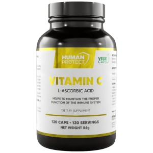 Vitamin C 500 mg | L-Ascorbic Acid - 120 капсули | Human Protect