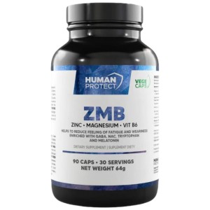 ZMB | Zinc, Magnesium & B6 - 90 капсули | Human Protect